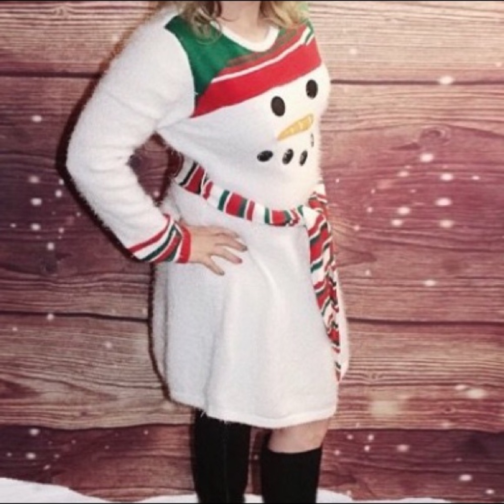 SOLD OUT! ⚡️🆕 NWT ugly Christmas sweater dress snowman - Picture 9 of 12